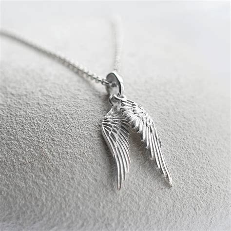 angel wings ring silver|angel wing necklace sterling silver.